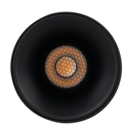 LED ceiling light 18W – round, black, warm white - Image 7