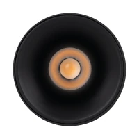 LED ceiling light 18W – round, black, warm white - Image 8