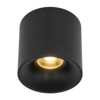 LED ceiling light 30W – round, black, warm white - Image 7