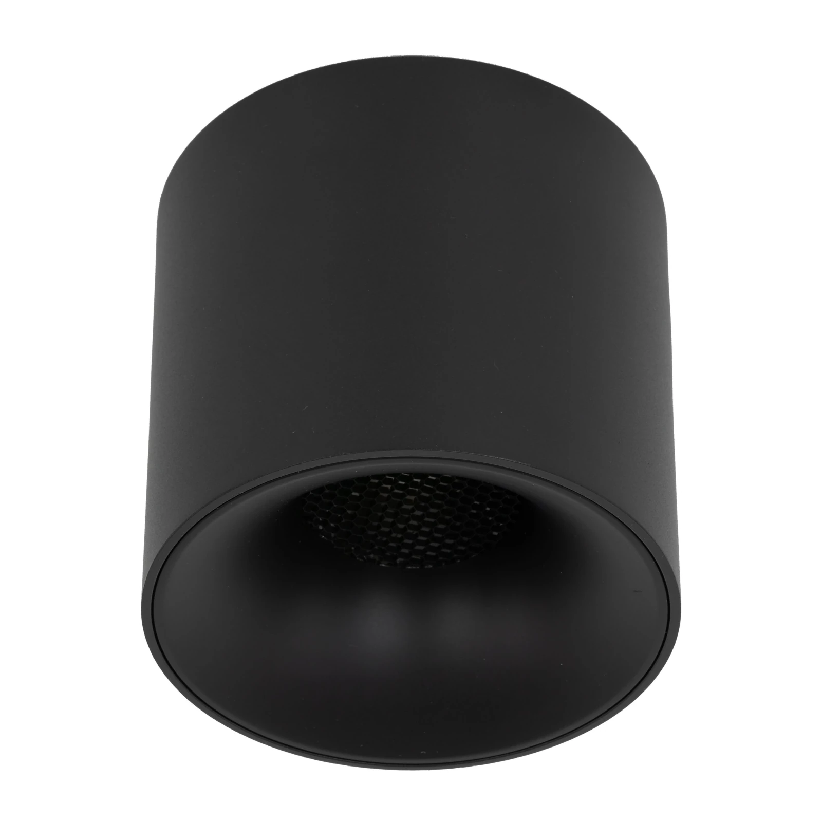 LED ceiling light 30W – round, black, warm white