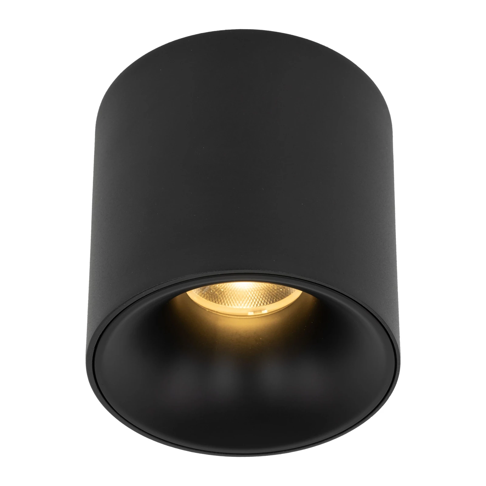 Blaze 18W ceiling light – round, black, CCT LED