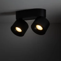 Ceiling LED fixture 20 W – double, black, CCT - Image 1