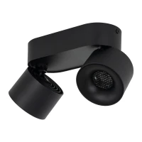 SPARK DUO 20W dvigubas lubinis LED šviestuvas, juodas - Nuotrauka 6