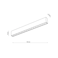 ARCO 40W lubinis LED šviestuvas, baltas, 3000K - Nuotrauka 6