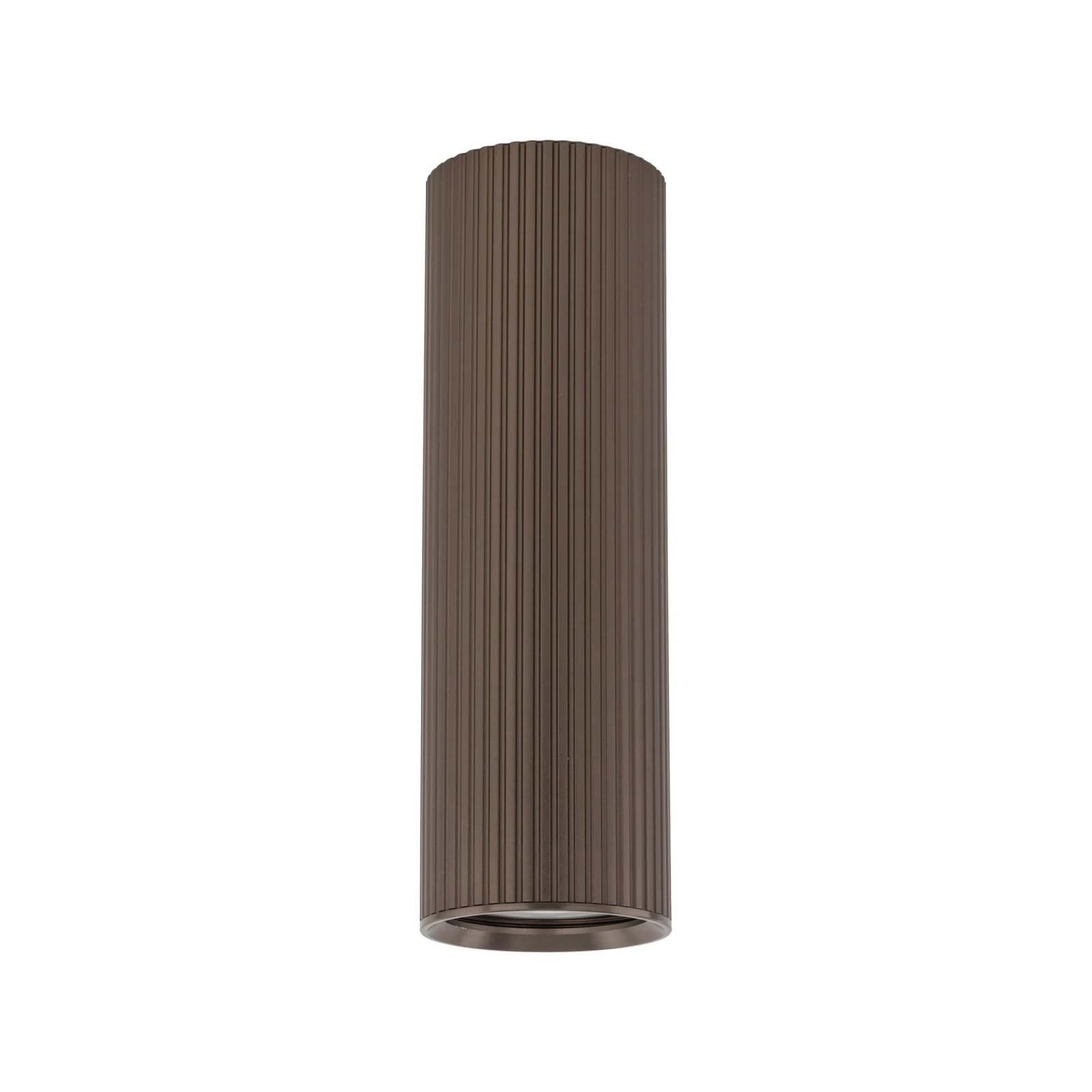TUNE M ceiling light – cylindrical, brown, GU10