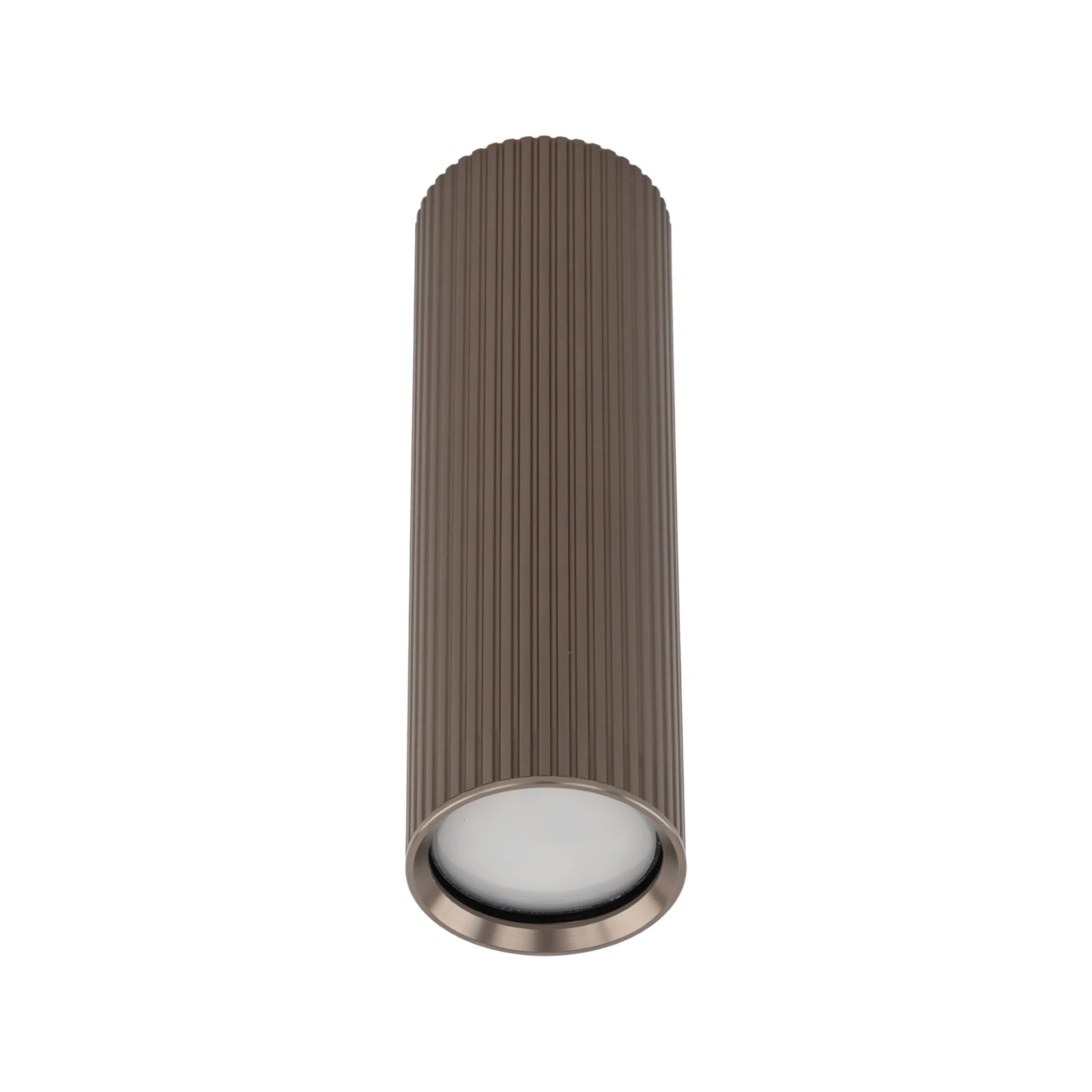 TUNE M ceiling light – cylindrical, brown, GU10
