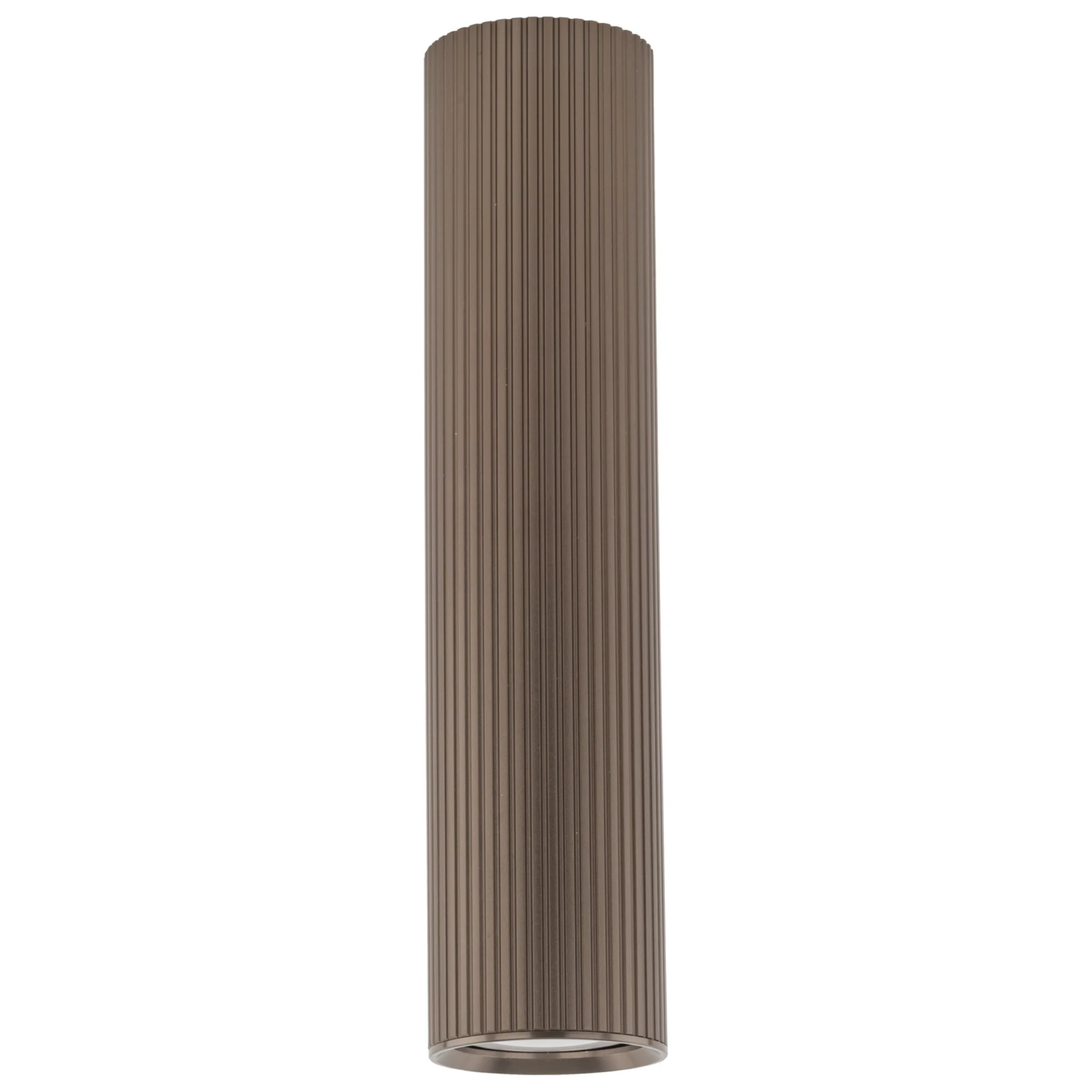 TUNE L ceiling light – cylindrical, brown, GU10