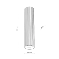 TUNE L ceiling light – cylindrical, brown, GU10 - Image 9