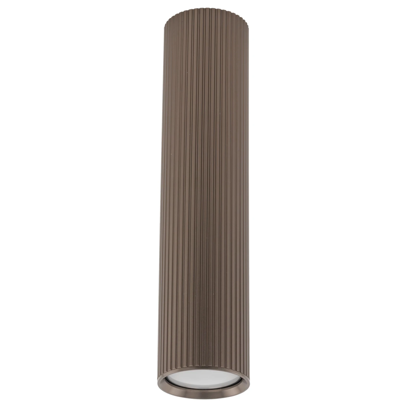 TUNE L ceiling light – cylindrical, brown, GU10