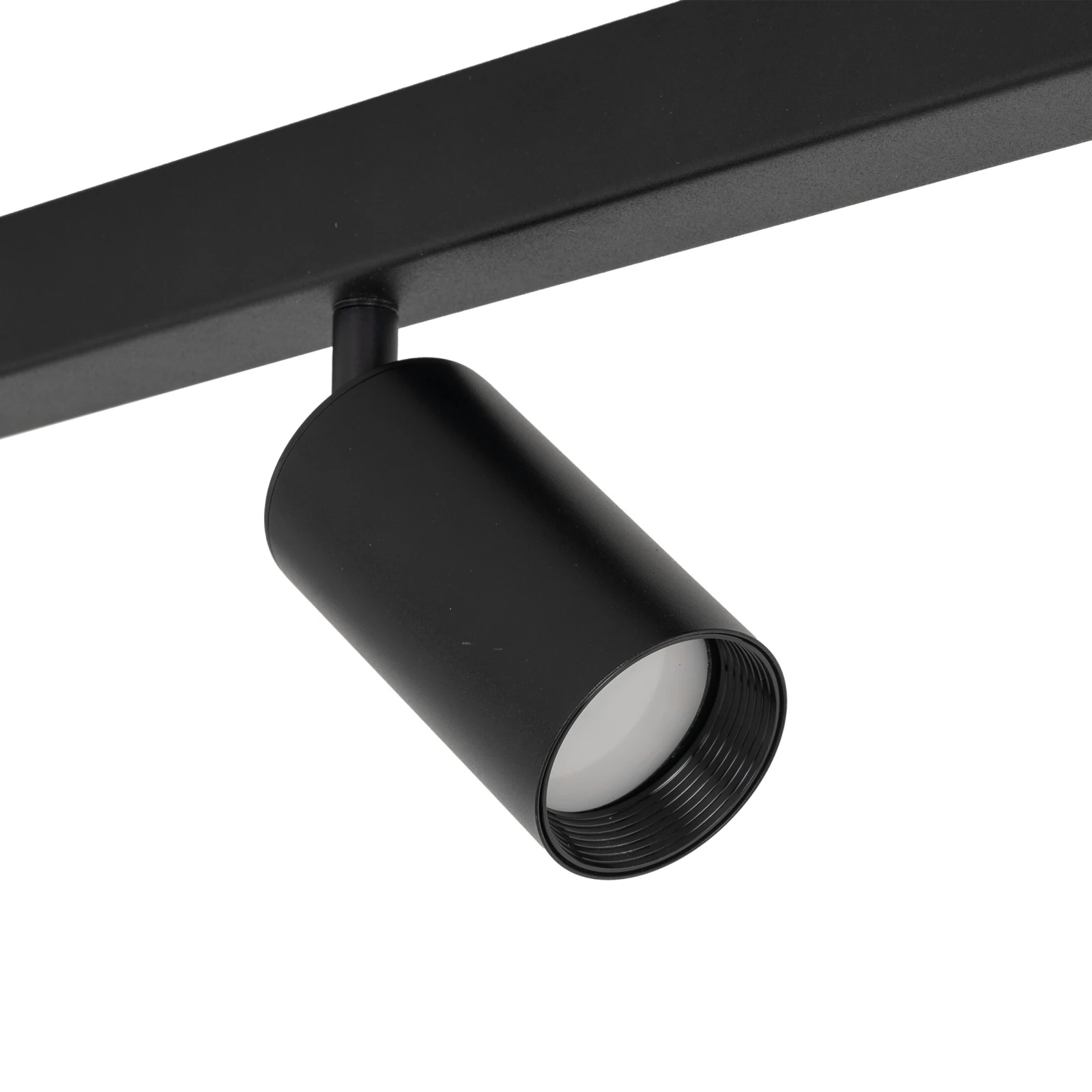 Ceiling spotlight 3xGU10 – black, adjustable, gold detail