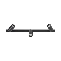 Ceiling spotlight 3xGU10 – black, adjustable, gold detail - Image 10