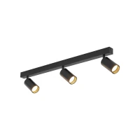 Ceiling spotlight 3xGU10 – black, adjustable, gold detail - Image 11