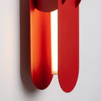 Wall lamp 91 cm – linear, red, DALI dimmable - Image 4