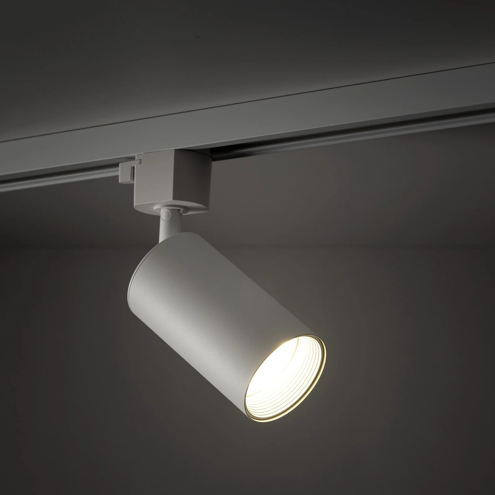 Track spotlight 1xGU10 – white, movable, adjustable