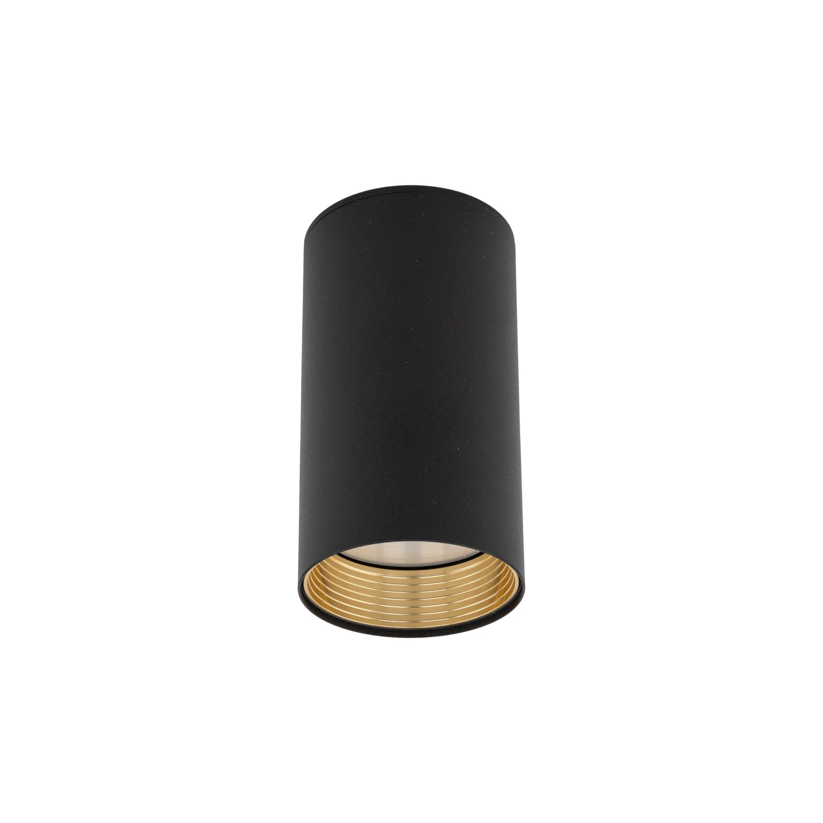 Ceiling directional light 10 W – round, black, GU10