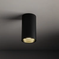 Ceiling directional light 10 W – round, black, GU10 - Image 4