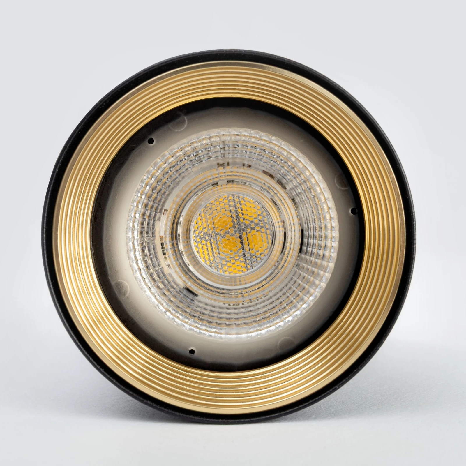 Ceiling directional light 10 W – round, black, GU10