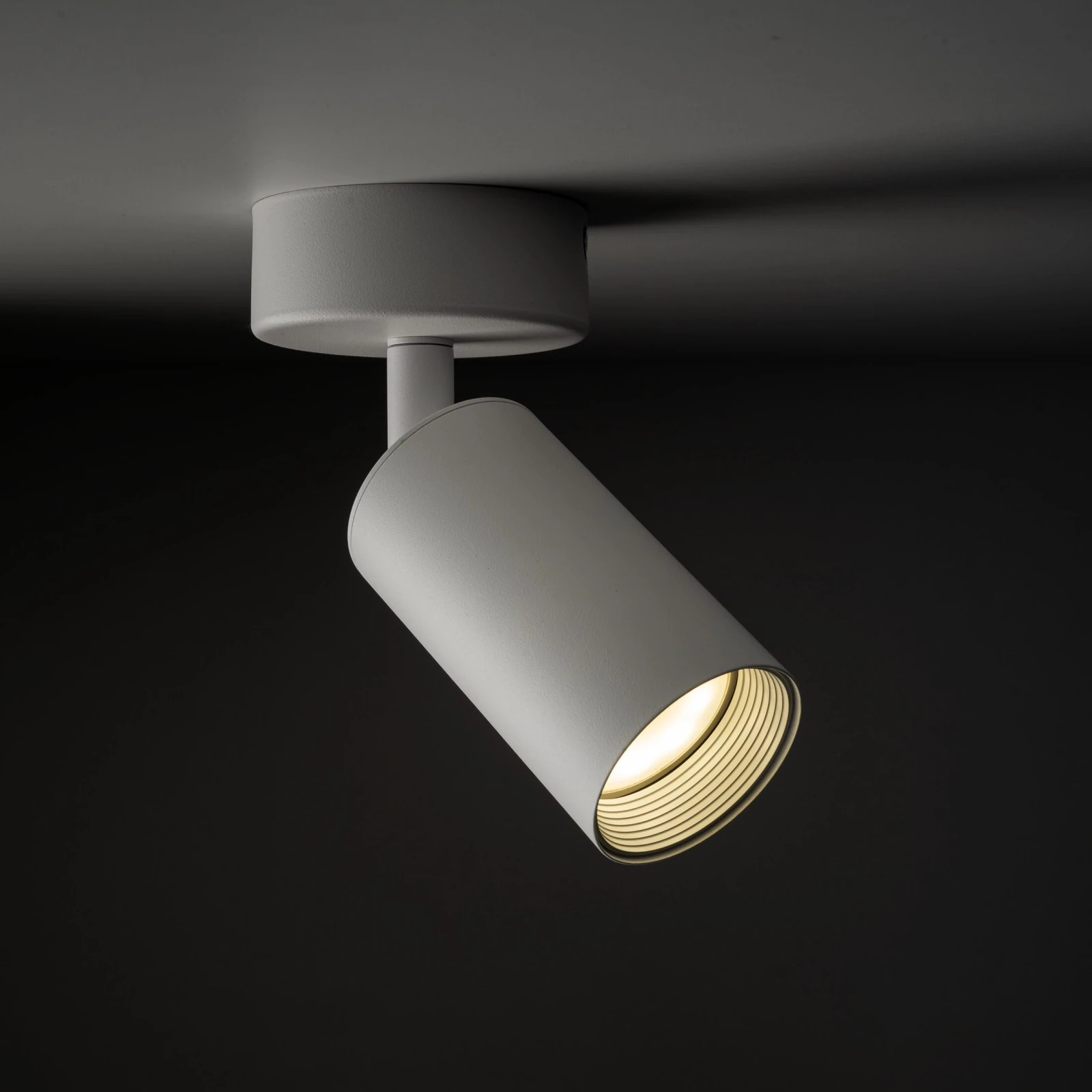 Wall directional light 10 W – round, white, GU10