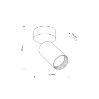 Wall directional light 10 W – round, white, GU10 - Image 10