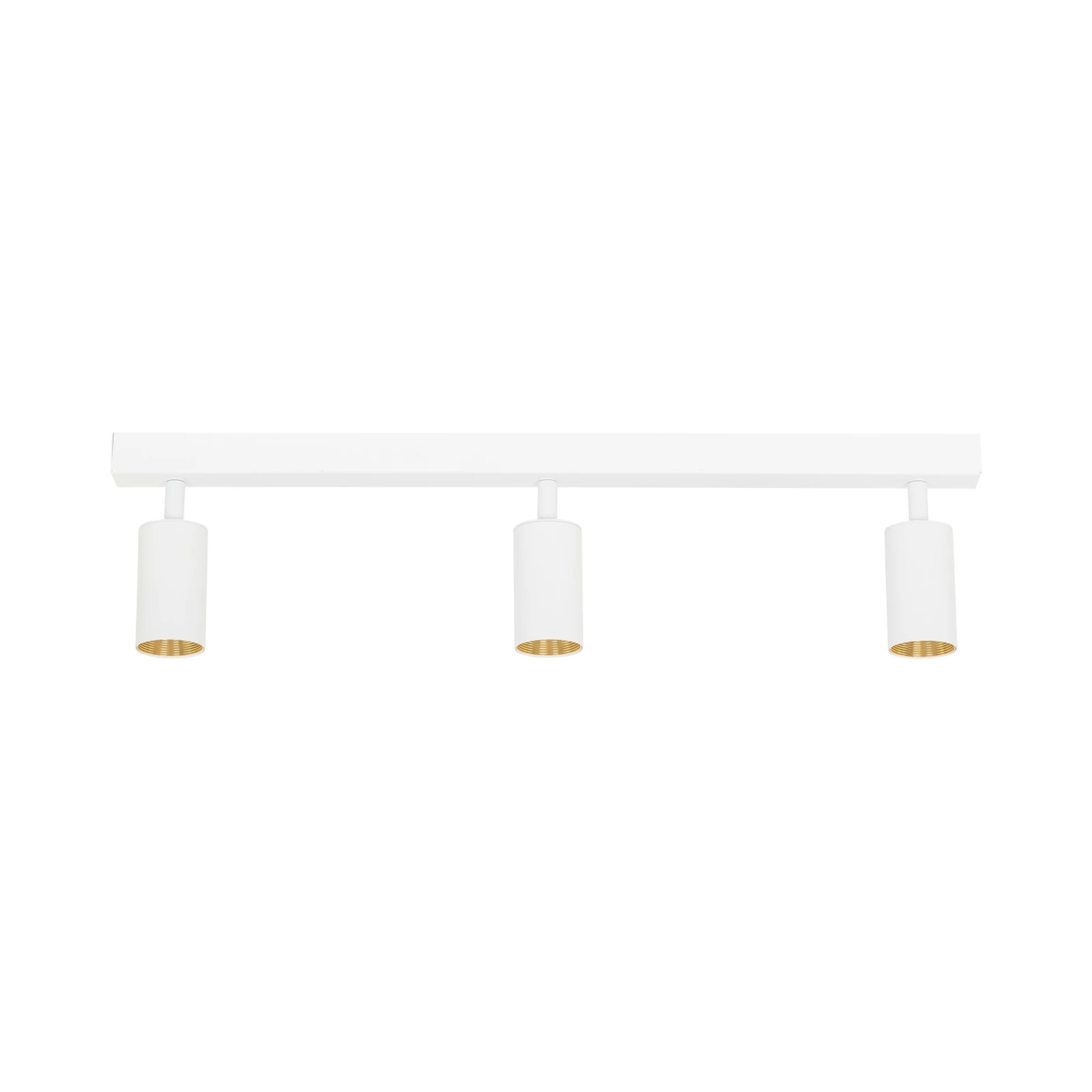 AMIS directional ceiling light 3 GU10 – white, gold accents