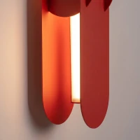 Wall light 91 cm – linear, red, LED 4000K - Image 4