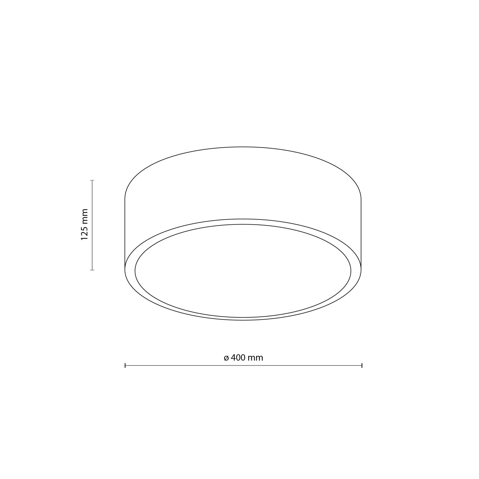LIVO ceiling light 3 E27 – round, white, IP54