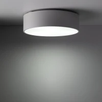 LIVO ceiling light 3 E27 – round, white, IP54 - Image 1