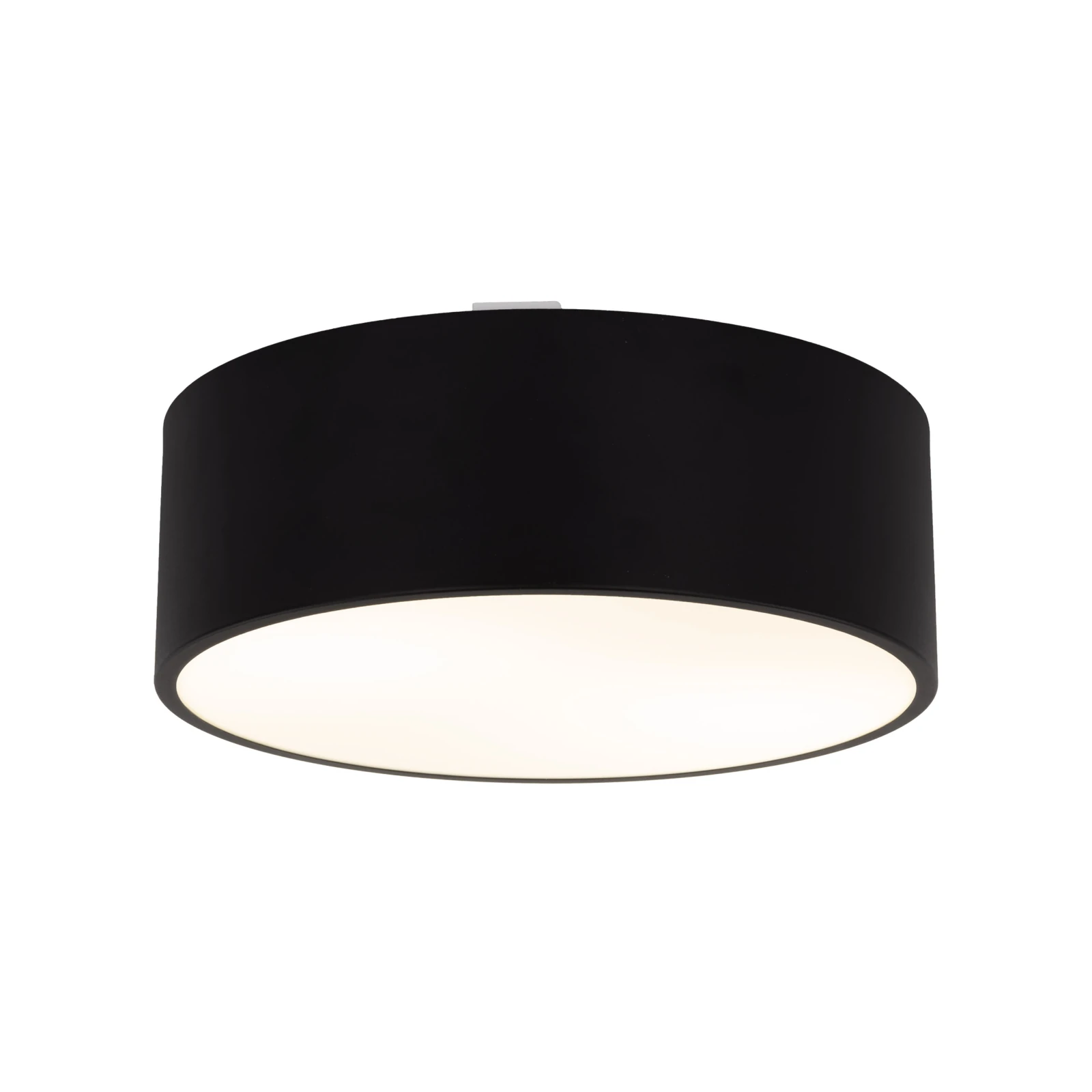 LIVO ceiling light M – cylindrical, black, IP54