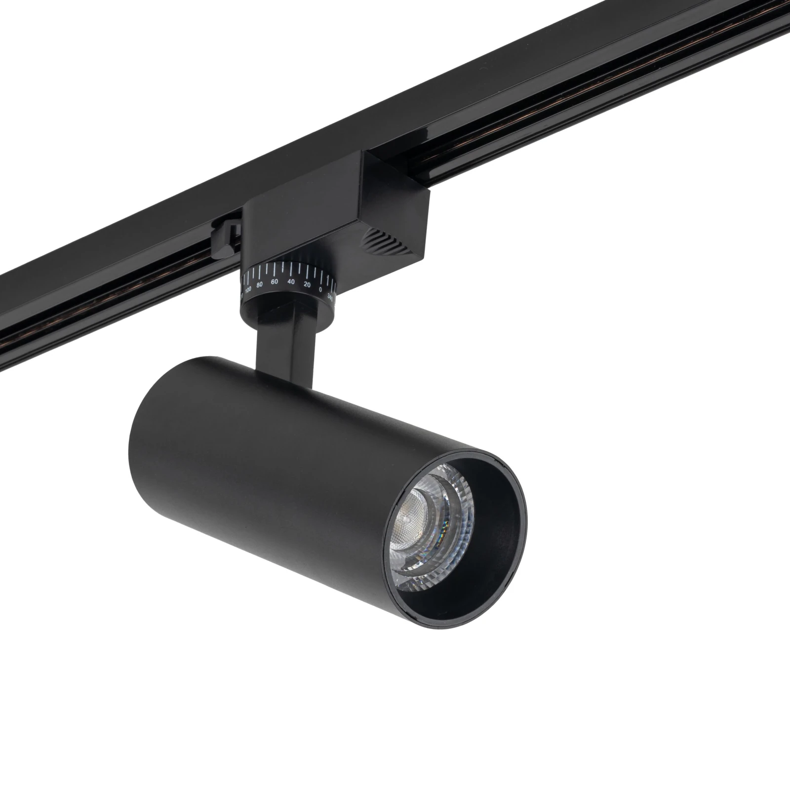 TRACER LED track light 10 W – cylindrical, black, CCT