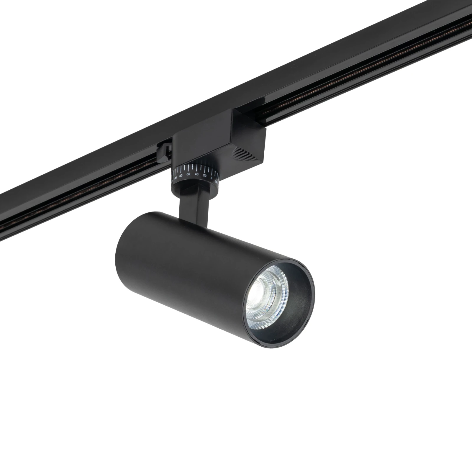TRACER LED track light 10 W – cylindrical, black, CCT