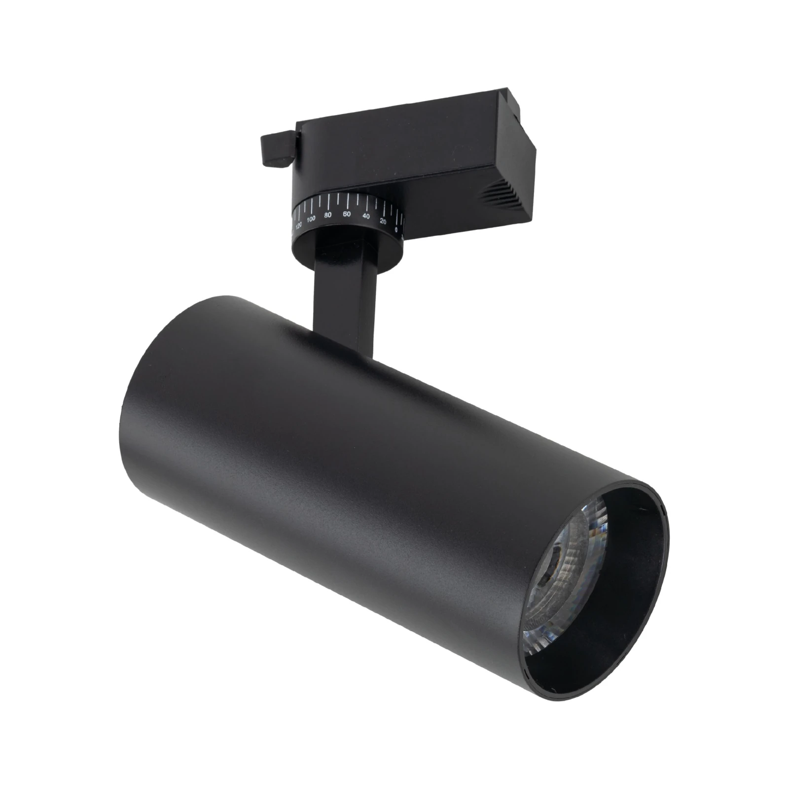 Track light 20W – cylindrical, black, CCT