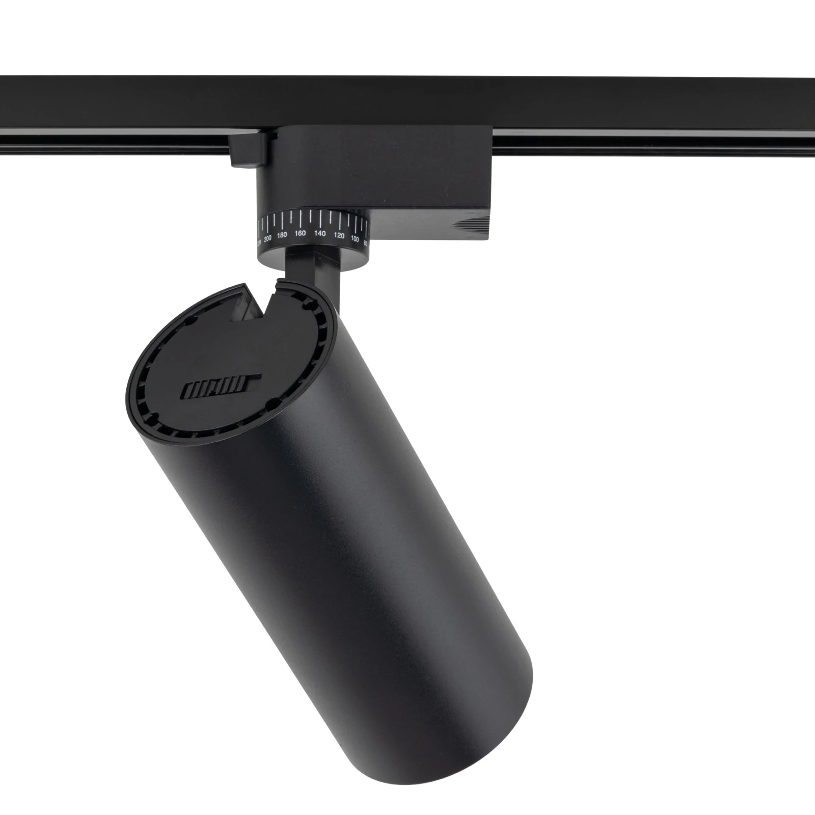 Track light 20W – cylindrical, black, CCT