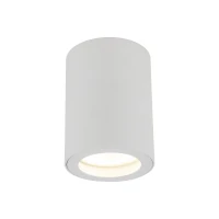 GU10 ceiling light – cylindrical white fixture, IP44 - Image 6