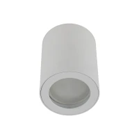GU10 ceiling light – cylindrical white fixture, IP44 - Image 7