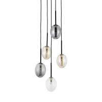 PEARL G9 pakabinamas šviestuvas, juodas, 5 taškų - Nuotrauka 6