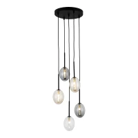 PEARL G9 pakabinamas šviestuvas, juodas, 5 taškų - Nuotrauka 8