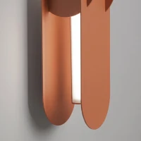 Wall lamp 91 cm – linear, red ochre, DALI dimmable - Image 4