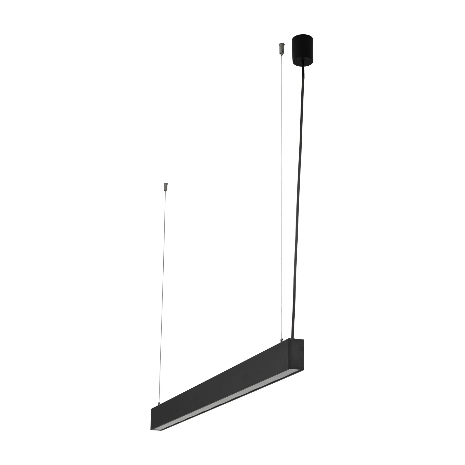 LED pendant light LUXE 40 W – linear, black, CCT