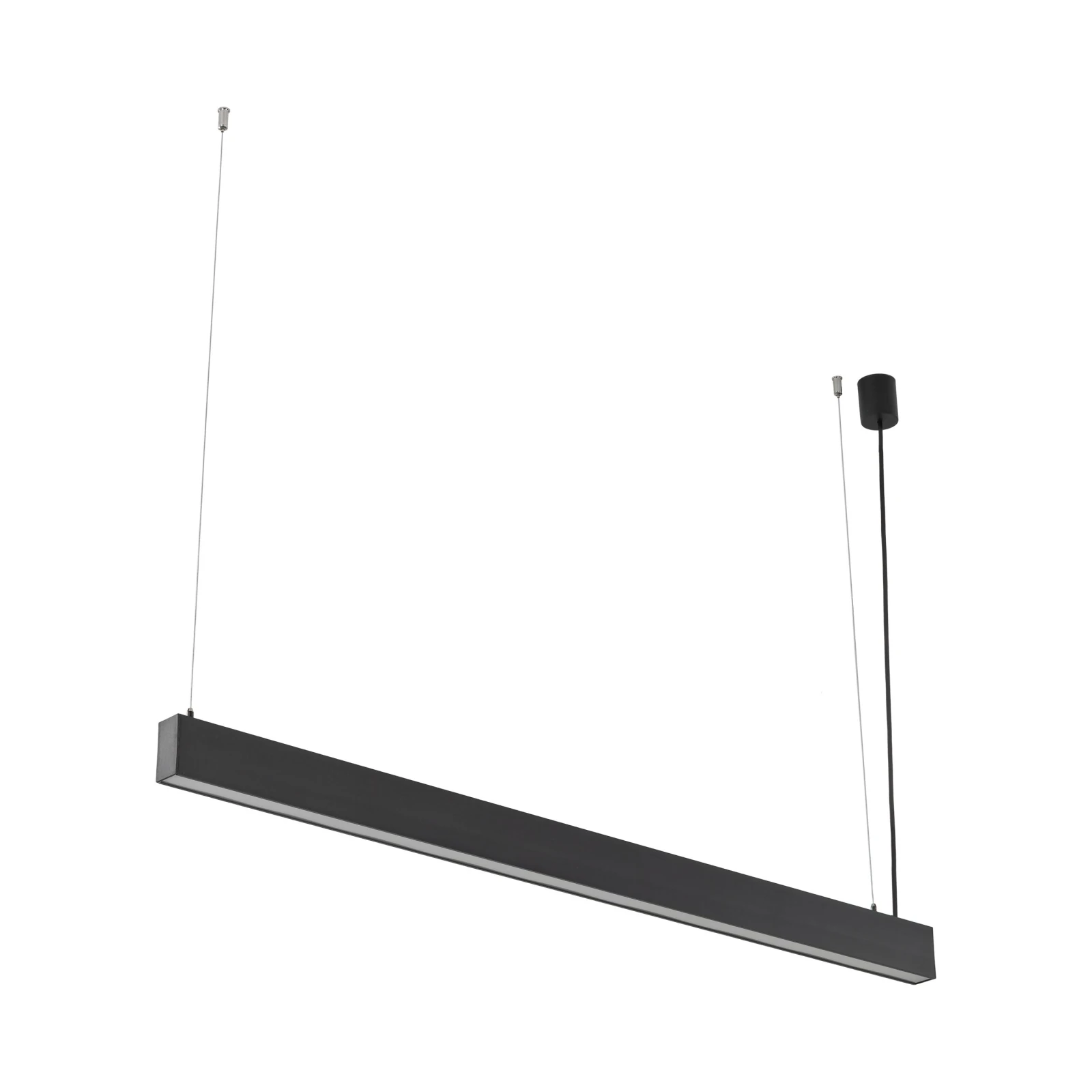 LED pendant light LUXE 40 W – linear, black, CCT