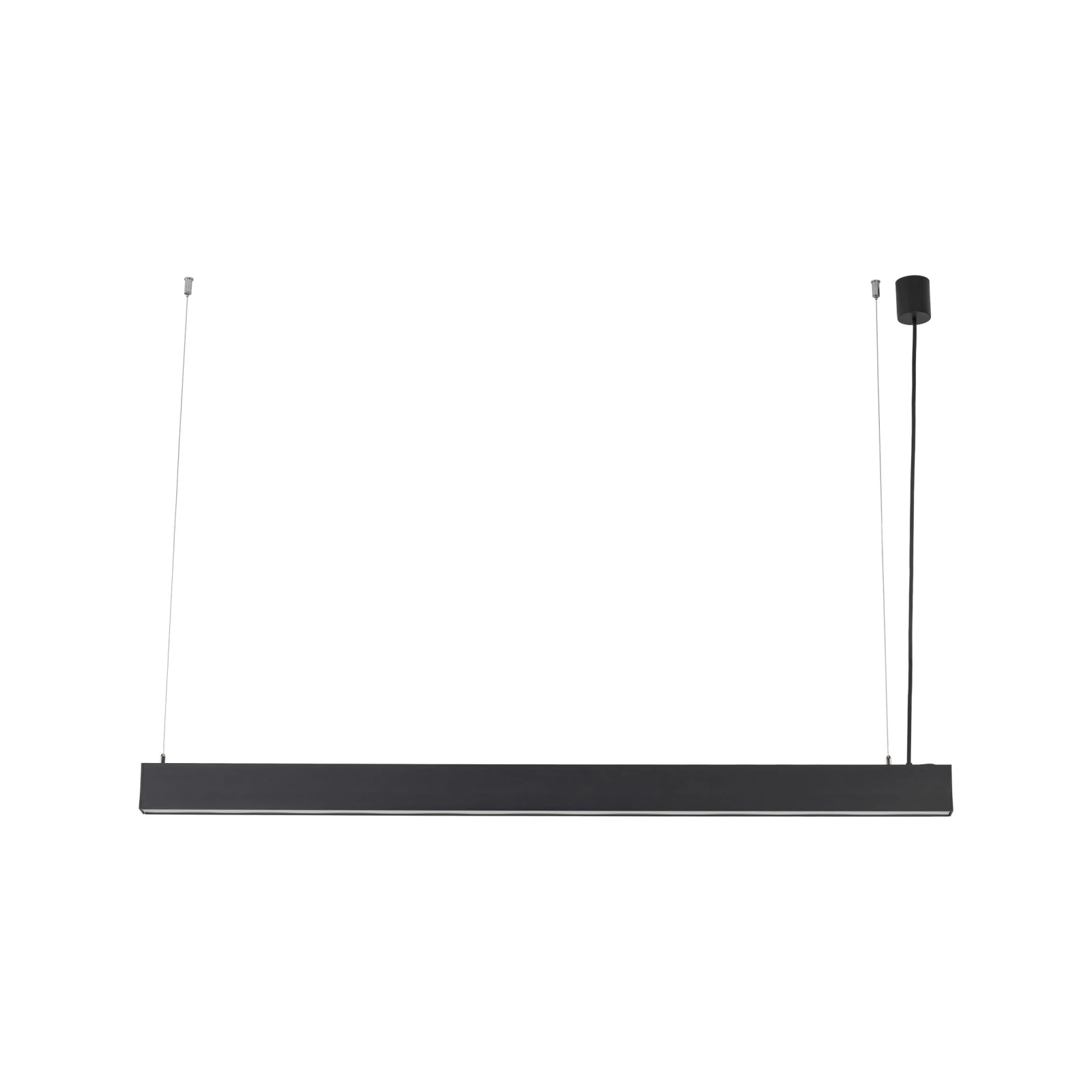 LED pendant light LUXE 40 W – linear, black, CCT