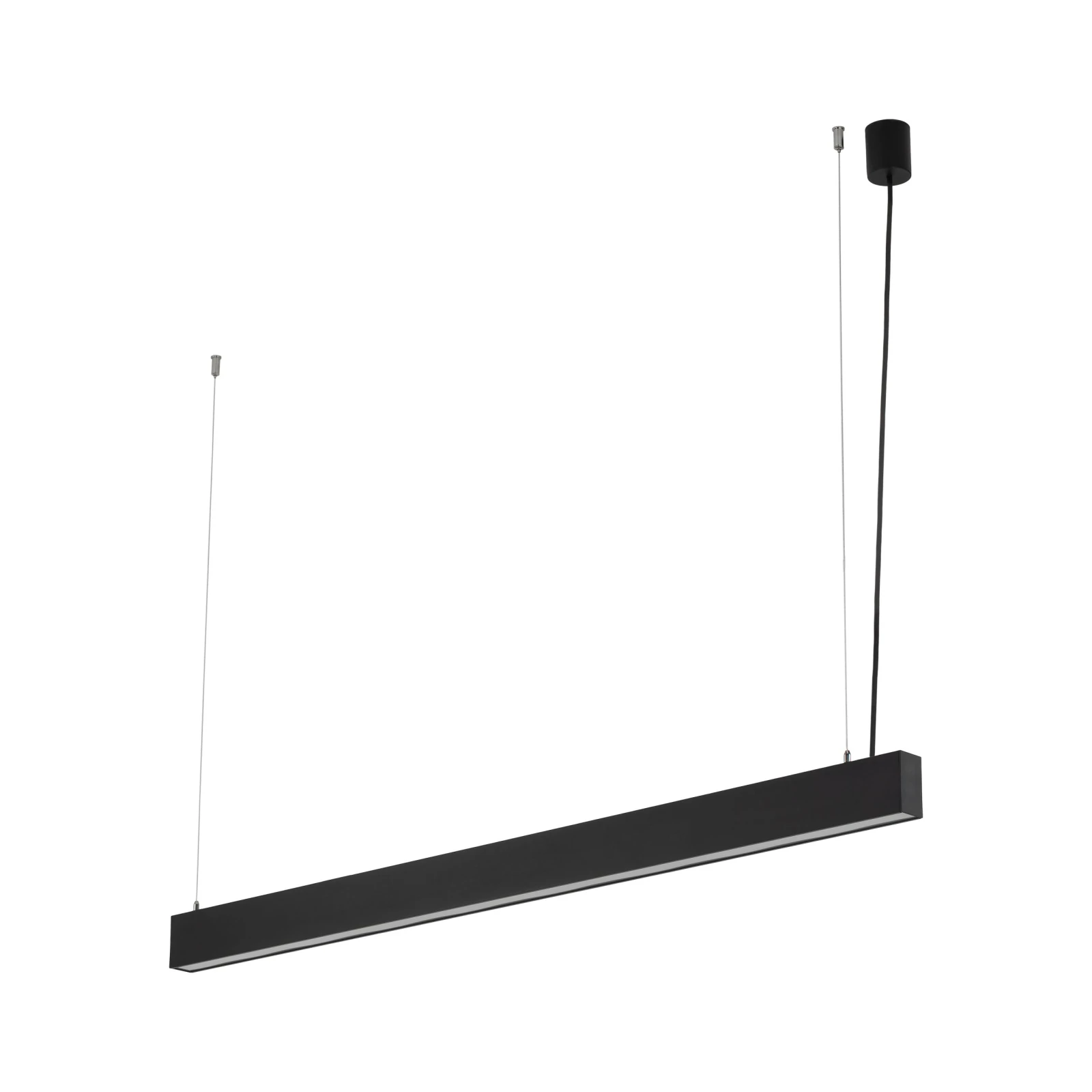 LED pendant light LUXE 40 W – linear, black, CCT