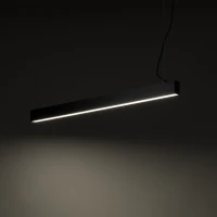 LED pendant light LUXE 40 W – linear, black, CCT - Image 1