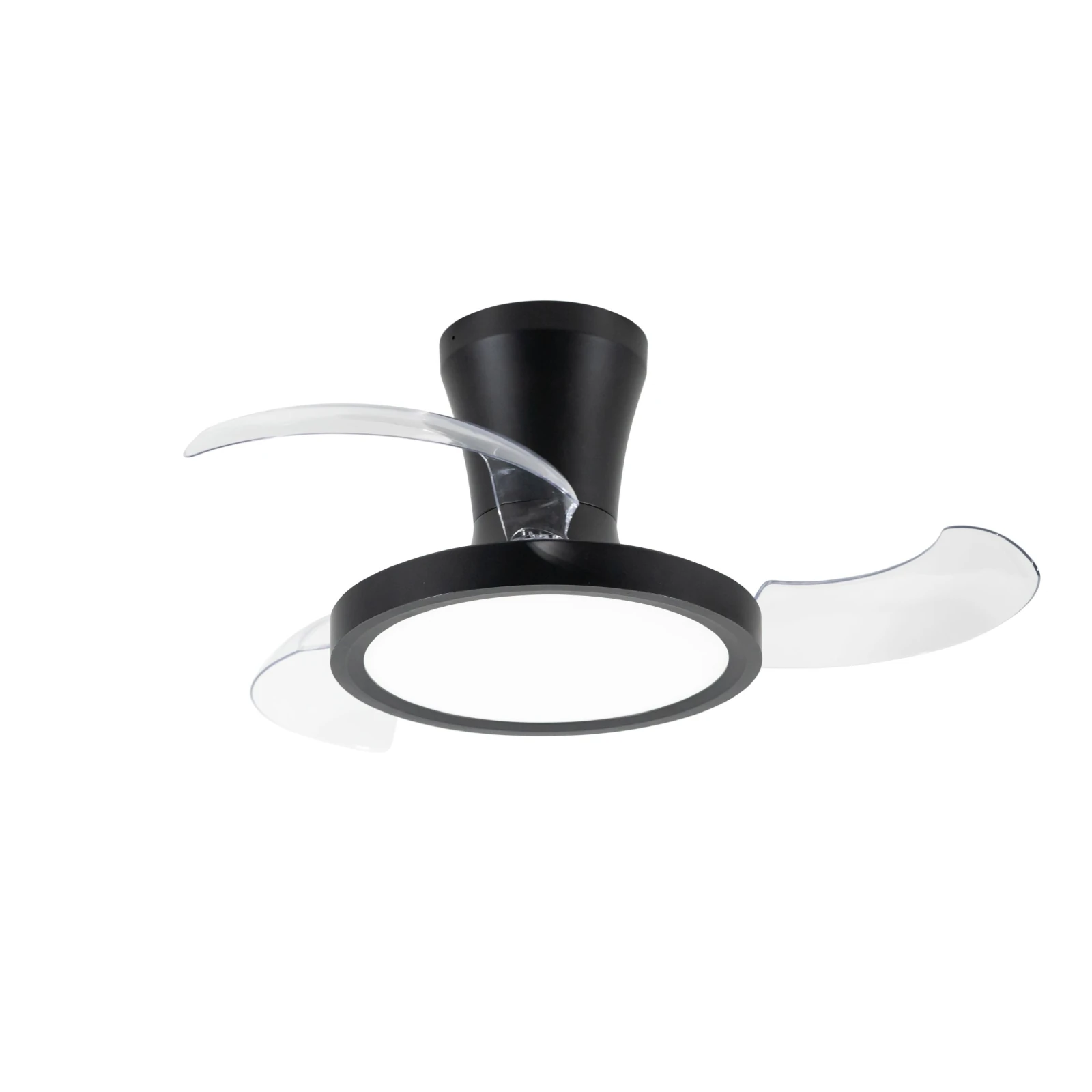 Lubinis LED šviestuvas su ventiliatoriumi BREEZE 18 W, juodas, CCT
