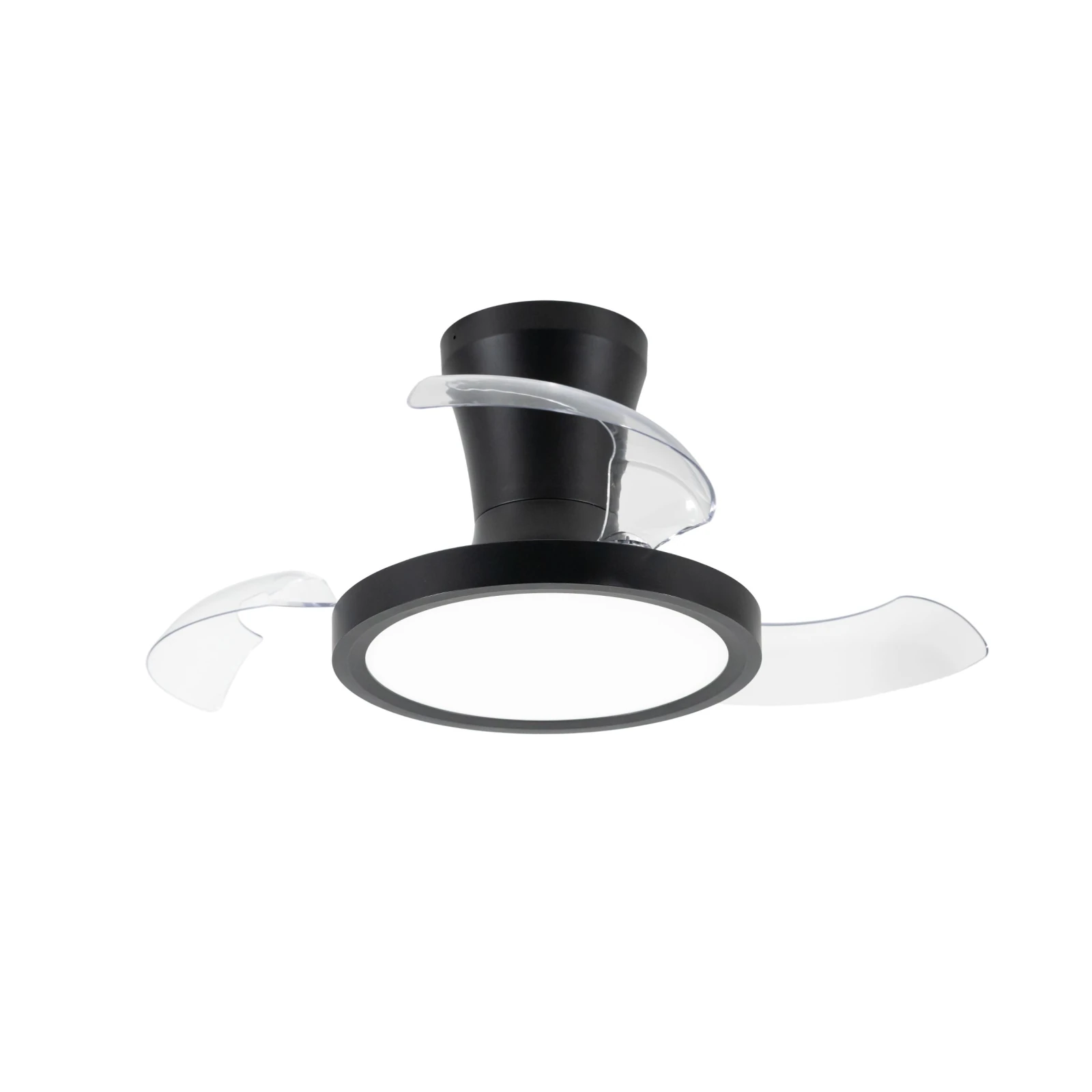 Lubinis LED šviestuvas su ventiliatoriumi BREEZE 18 W, juodas, CCT