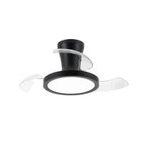 Lubinis LED šviestuvas su ventiliatoriumi BREEZE 18 W, juodas, CCT - Nuotrauka 4