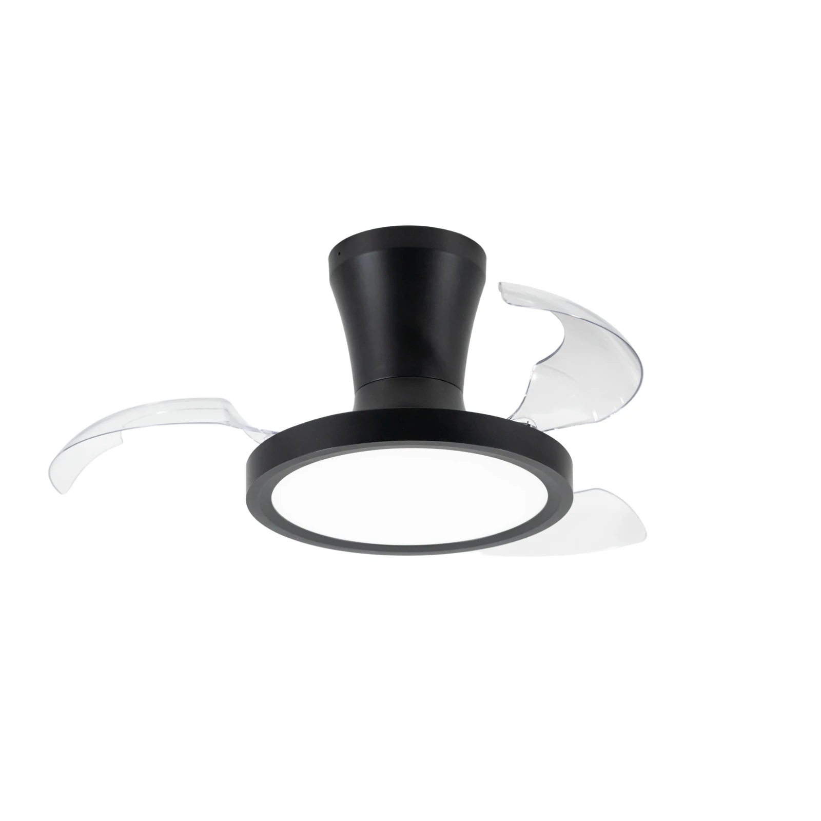 Lubinis LED šviestuvas su ventiliatoriumi BREEZE 18 W, juodas, CCT