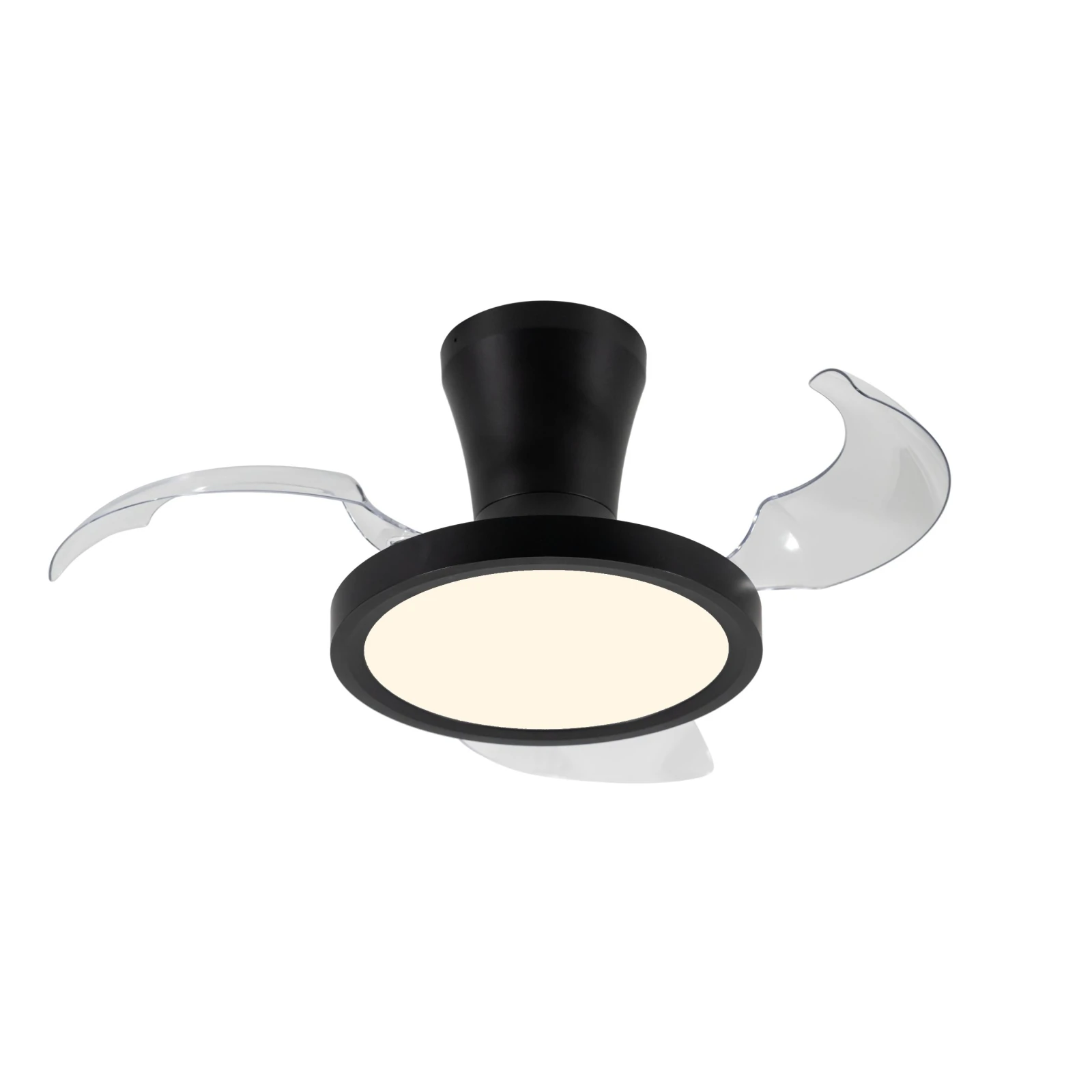 Lubinis LED šviestuvas su ventiliatoriumi BREEZE 18 W, juodas, CCT