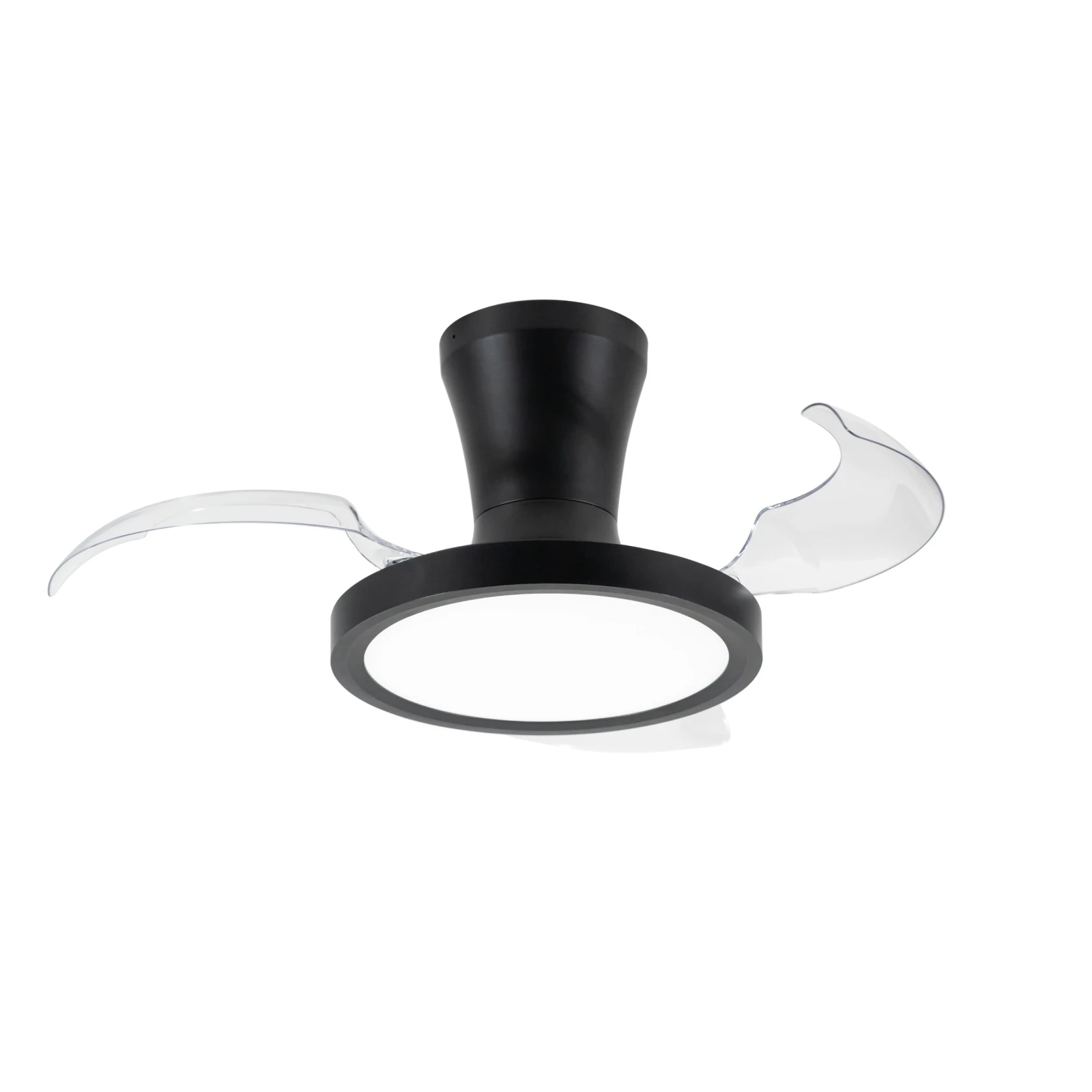 Lubinis LED šviestuvas su ventiliatoriumi BREEZE 18 W, juodas, CCT
