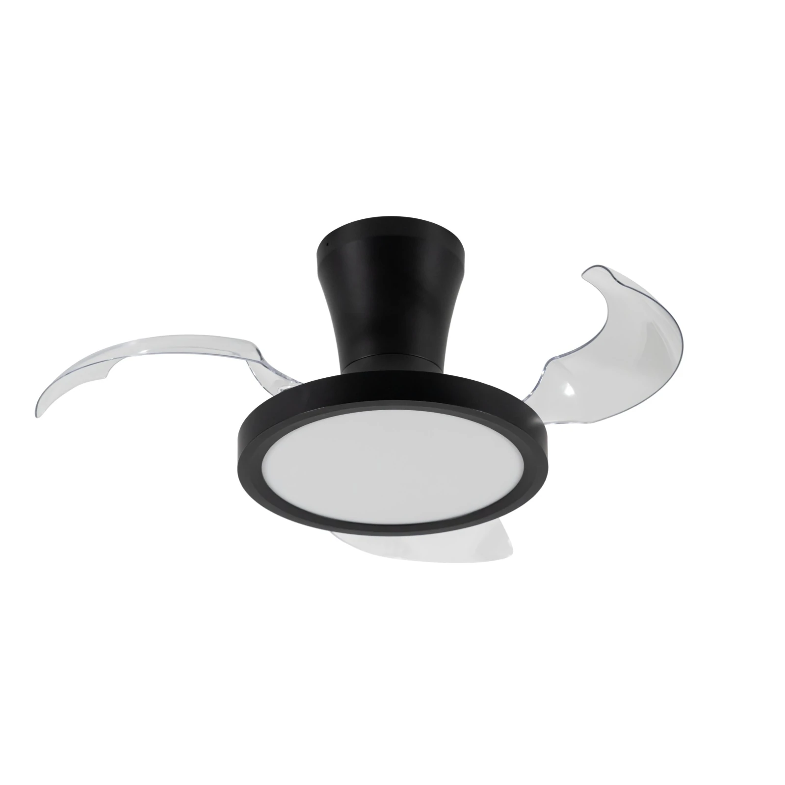 Lubinis LED šviestuvas su ventiliatoriumi BREEZE 18 W, juodas, CCT