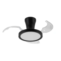Lubinis LED šviestuvas su ventiliatoriumi BREEZE 18 W, juodas, CCT - Nuotrauka 2